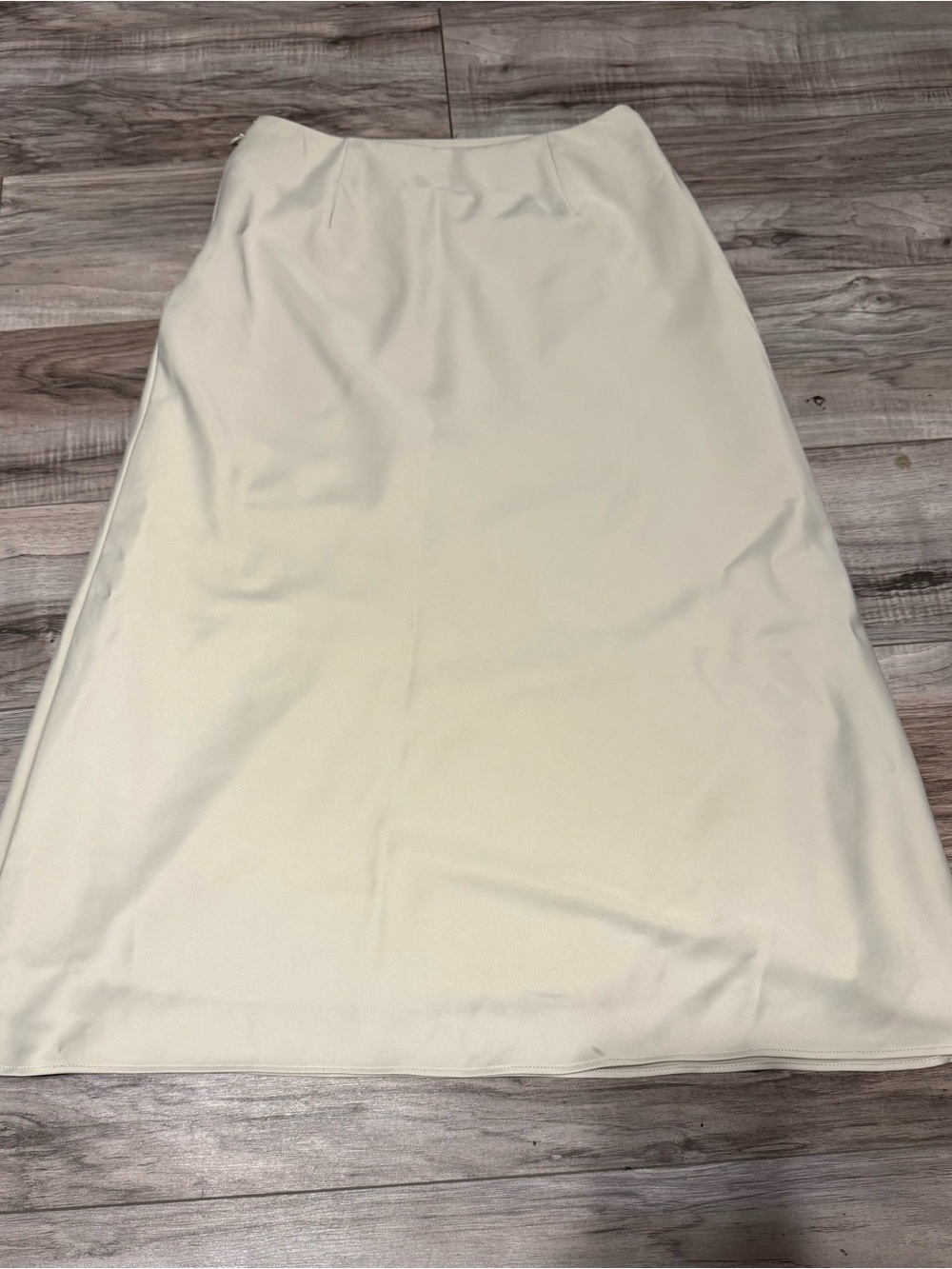 Uniqlo Cream A-Line Midi Skirt